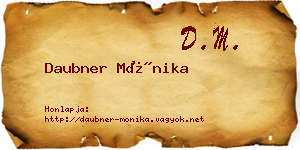 Daubner Mónika névjegykártya